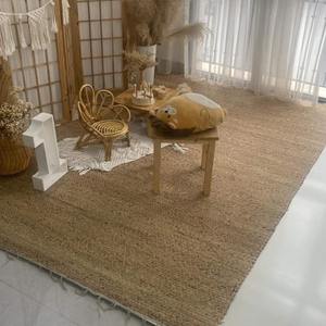 Alfombra de puerta de Jacinto estilo bohemio Wilton de Vietnam, novedad, pelo de felpa de lana de mimbre, altura para decoración del hogar, cocina, oficina, comedor - Product Image 5