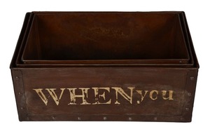 Ensemble de plateaux en fer légers personnalisables Burnell Pots de fleurs et jardinières portables modernes pour l'intérieur et le jardin - Product Image 2