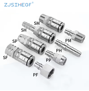 Zjsihegf SS304 Auto Lock Schnell kupplung Pneumatische Armaturen Luft kompressor anschlüsse Pneumatische Druckluft werkzeug kupplung - Product Image 2