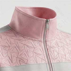 Custom Made High Quality Customized Color Streetwear <b>Reflective</b> Jogger Track Pants Women Striped <b>Reflective</b> Tracksuit Sets - Product Image 4