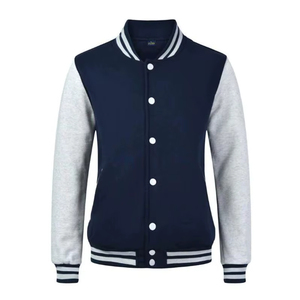 เสื้อแจ็กเก็ตบอมเบอร์ของมหาวิทยาลัยแบบลำลองสำหรับใส่ไปวิทยาลัยเสื้อผ้าแนวสตรีทเสื้อแจ็กเก็ตมีตัวหนังสือลายตามสั่งแบบเท่ห์ - Product Image 1