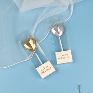 Set di candele di compleanno a spirale a forma di stella e cuore di alta qualità candele per feste di compleanno fantasia - Product Image 6