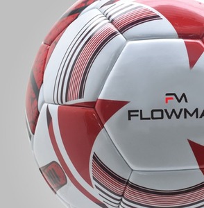 Ballon de football Flowmax Offre Spéciale à collage thermique 32 panneaux Ballon de football PU de compétition rouge et blanc 2025 - Product Image 3