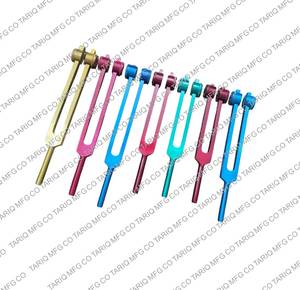 Ensemble de diapason 7 pièces pour la thérapie par le son et la construction en aluminium de guérison des chakras avec pochette de transport TARIQ MFG CO - Product Image 1