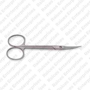 Tijera de tejido de cirugía oftálmica de la mejor calidad, instrumento Médico Quirúrgico multiusos de acero inoxidable con puntas afiladas curvas - Product Image 4