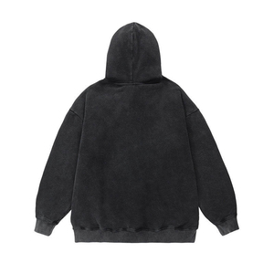 <b>Top</b> Quality High Quality 400gsm Heavy Thick Terry Plain Hoodie Pullover Unisex Printing <b>Distressed</b> Hoodies - Product Image 2