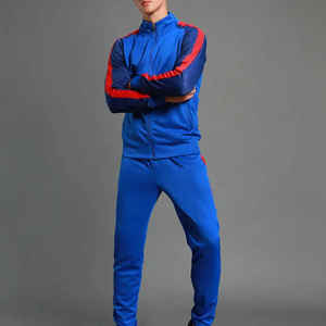 Conjuntos de uniformes de entrenamiento de media cremallera de otoño para hombre al por mayor, ropa deportiva transpirable para deportes al aire libre, traje de gimnasio, talla XL, conjuntos de uniformes de entrenamiento de media cremallera - Product Image 4