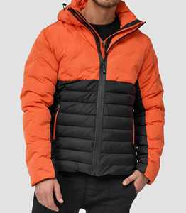 Casual Windproof Waterproof Print <b>Soft</b> <b>Shell</b> Puffer <b>Jacket</b> for <b>Men</b> Winter Loose Fit Zipper - Product Image 6