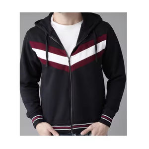 Sudaderas con capucha de tendencia informal para hombres y mujeres 100% algodón bordado de gran tamaño con cuello con capucha patrón sólido frente otoño servicio OEM - Product Image 1