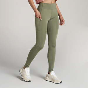 Wholesale <b>High</b> <b>Waist</b> Elastic Women Fitness Gym Wear Clothes Yoga Pants <b>Leggings</b> <b>With</b> <b>Pocket</b> - Product Image 1