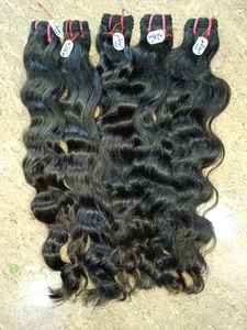 Vente en gros de cheveux Remy indiens Tisse des vendeurs de cheveux humains bruts en Inde Extrémités dessinées simples quantité minimale de commande 3 pièces - Product Image 5