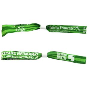 Bracelet en tissu personnalisé Bracelets tissés jetables - Product Image 1