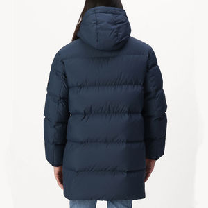 OEM Heavy Best Bubble Long Hooded Black <b>Longline</b> Parka <b>Coat</b> Custom <b>Men</b> Shiny <b>Puffer</b> Jacket for <b>Men</b> - Product Image 4