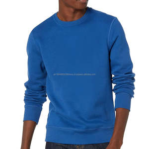 Haute qualité coton o-cou sweats pour hommes décontracté couleur unie automne mode respirant grande taille hiver vêtements ensemble - Product Image 1