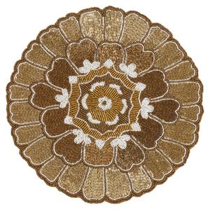 แผ่นรองจานปักลูกปัดแก้วสไตล์งานเทศกาล งานฝีมือ ดีไซน์ทันสมัย ปรับแต่งขนาดและสีได้ NOVA STAR CRAFT - Product Image 6