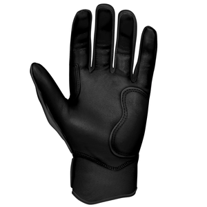 Gants de frappeur de softball de qualité supérieure Supper Quality Short Cuff Black Baseball Batting Gloves - Product Image 6