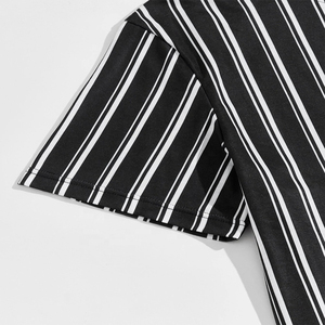 2025 Logo personalizado para hombre 100% algodón colección informal de verano de talla grande pantalones cortos térmicos conjuntos de camisetas cortas estampadas - Product Image 5