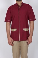 Uniforme de ménage unisexe en coton pour adultes