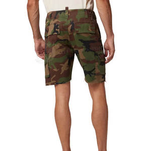 Nuevo estilo 100% algodón sólido Casual ecológico Cargo Shorts para hombres con bolsillos hechos a medida - Product Image 2