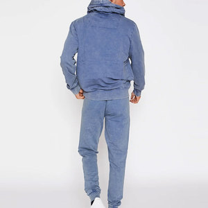 Conjunto Deportivo para Hombre Talla Grande XL, Estilo Acid Wash, con Logotipo Personalizado, para Entrenamiento de Invierno, con Bolsillos Delanteros y Tejido Elástico en Cuatro Direcciones - Product Image 3