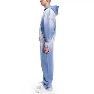 กางเกงวอร์มและชุดเสื้อฮู้ดผ้าฟลีซซักได้ทั้งชายและหญิงเสื้อกันหนาวมีฮู้ดไซส์ใหญ่พิเศษสำหรับฤดูหนาว - Product Image 4