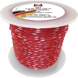 Overmann 50m 1.7mm Polypropylene 40kg Red/White VPE 6-pack Maurerschnur for <b>Plaster</b> Trowels - Product Image 1