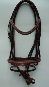 Brida de montar occidental de cuero blanco de diseño personalizado con hebilla de acero inoxidable de costura elegante de acolchado suave para uso de circunferencia de caballo - Product Image 6