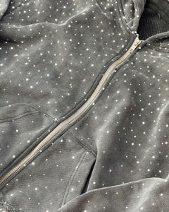 Sweats à capuche pour hommes logo en polaire avec strass personnalisé exclusif pull à capuche décontracté sweat à capuche unisexe sweat à capuche - Product Image 5