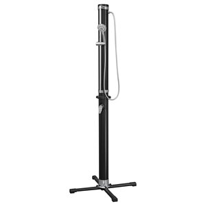 Douche solaire de jardin extérieure Solar Flow avec réservoir de 20 L (62x62x218cm) Noir et Chrome 58695 6 SOLAR FLOW Noir et Chrome 6 - Product Image 1