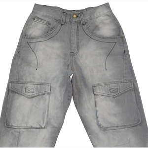 Pantalones Vaqueros de Mezclilla de Alta Calidad para Hombre y Mujer, Corte Ajustado y Entallado, Jeans de Moda al por Mayor, Mezclilla Ecológica, Sostenible y Desgastada 2026 - Product Image 3