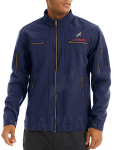 Chaquetas de invierno de concha blanda más vendidas de alto rendimiento Chaquetas de cremallera completa Softshell de poliéster 100% con diseño personalizado - Product Image 2