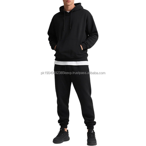 Conjunto Deportivo de 2 Piezas para Hombre, Sudadera con Capucha y Pantalones Deportivos de Felpa, Traje Deportivo Informal para Correr - Product Image 4