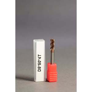 METALDUR R1 5*50 Fresa de cobre plana de 4 flautas 55HRC TiCN recubierto 55HRC TiCN recubierto - Product Image 1