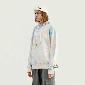 Streetwear décontracté Épaule tombante Écologique Tricoté En Gros Tie Dye pour les Femmes Hip Hop Streetwear Relax Fit pour Hiver Hoodies - Product Image 5