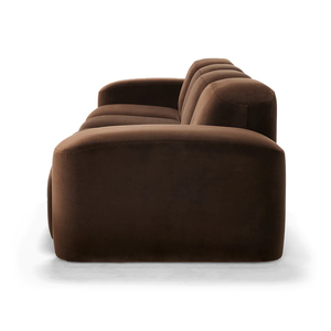 Ensembles de canapés en tissu <span class=keywords><strong>chocolat</strong></span> avec ottoman réglable, <span class=keywords><strong>canapé</strong></span> modulaire 4 places pour salon - Product Image 3
