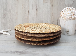 Mantel Individual personalizado, Decoración de mesa, placa redonda, almohadillas de ratán, posavasos - Product Image 4