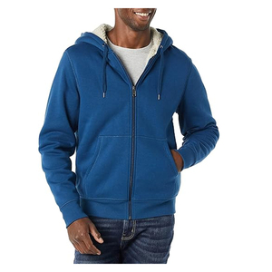 Sweat-shirt et sweat à capuche pour homme en tissu French Terry anti-froissement, polyester/coton, imprimé à l'écran, motif uni - Product Image 2