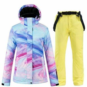2025 nouveau unisexe hiver chaud deux pièces Ski costume hommes Ski snowboard étanche en plein air Sport vêtements Ski costume - Product Image 5