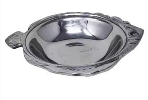 Cuenco DE SERVICIO DE Metal Chocolate elegante personalizado al por mayor, aluminio dorado para fiestas, mesa de casa, frutas decorativas, almacenamiento de cocina - Product Image 4
