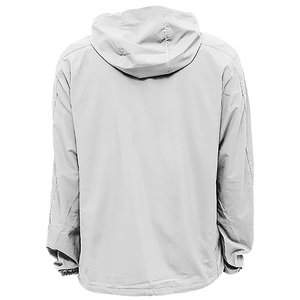 <b>Men's</b> Hooded Windproof <b>Half</b> <b>Zip</b> <b>Jacket</b> Regular Fit Solid Color Casual Spring Outdoor Wear - Product Image 2