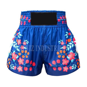 กางเกงมวยไทยสตรีทแฟชั่น โลโก้สั่งทำ เอวยางยืด บริการ OEM สีพื้น ขายดี ปี 2024 - Product Image 1