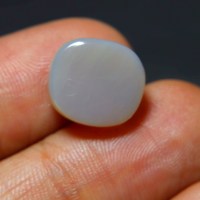8.00 Carat Naturel Australien Bleu Opale de Feu Ovale Coupe Poli Cabochon Pierre Précieuse en Vrac pour la Fabrication de Bijoux 13X12X7MM