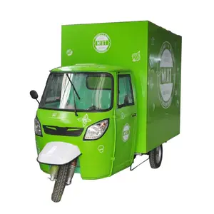 2024 camion de nourriture Mobile 3 roues moto électrique peut être vente Pizza nourriture et collation et crème glacée ou café