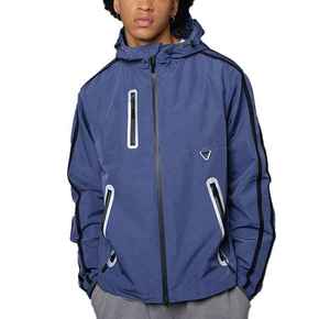 <b>Men's</b> <b>S</b>-Size Winter <b>Safari</b> <b>Jacket</b> Stand Collar Pullover Waterproof Windproof Letter Pattern Bonded Processing - Product Image 1