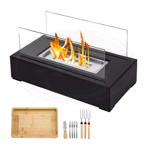 Caminetto a <span class=keywords><strong>Bioetanolo</strong></span> Portatile Senza Fumo, Moderno, da Tavolo, in Metallo, per Esterni - Product Image 3