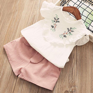 2 uds. Camiseta de manga corta con estampado de verano para bebés y niños, conjunto de pantalones cortos con bolsillo, ropa para niños pequeños, colección de verano - Product Image 2