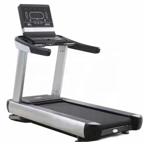 Komersial Gym Kebugaran Olahraga Dalam Ruangan Layar LED Denyut Jantung Bermotor Terbaik Menjalankan Mesin Treadmill