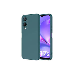 Coque de protection antichoc en silicone vert foncé JoieCreatif Premium pour Vivo Y17S, style Ins 8i, ajustement fin - Product Image 1