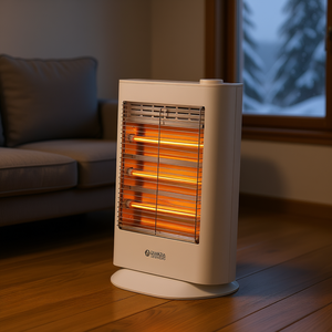 QUARZIA Calentador Eléctrico de 1200W, Capacidad de 45m, HUMI Blanco 99227, Estufa de Carbón - Product Image 3