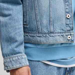 Chaquetas pesadas de mezclilla personalizadas en algodón y poliéster Chaquetas de mezclilla Conjunto de jeans Chaquetas universitarias de jeans de invierno en algodón - Product Image 2